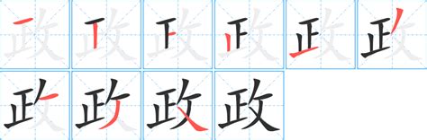 政字五行|政字康熙字典笔画